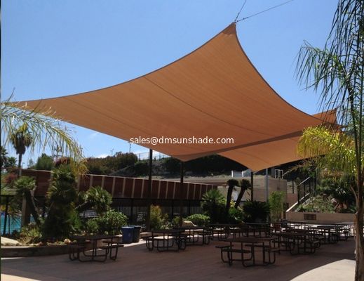 Sombra de sol cuadrada impermeable vela para piscina
