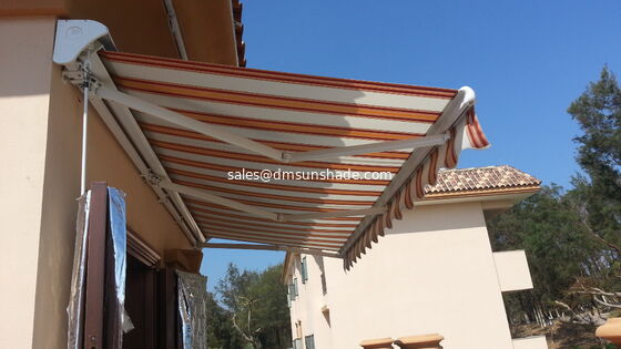 Customized Outdoor Sun Shade Aluminum Awning Half Cassette Canopy Retractable Arm Awning